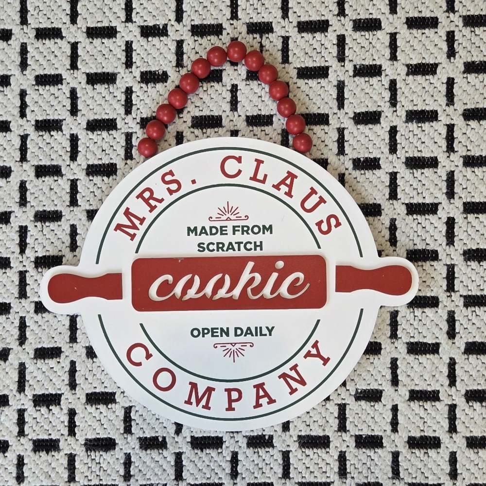 Boston Warehouse Mrs. Claus Cookie Company Sign